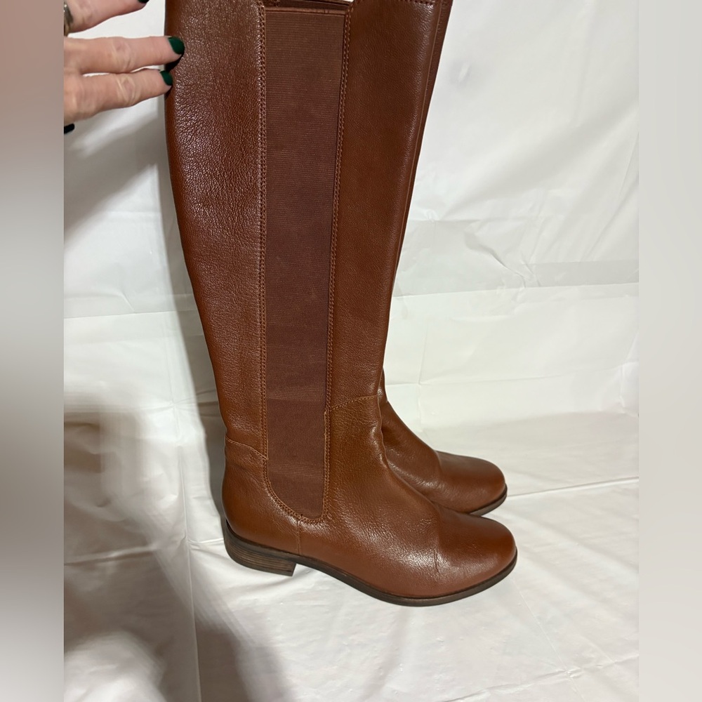 Cole Haan Tan Leather Over the Knee Boots